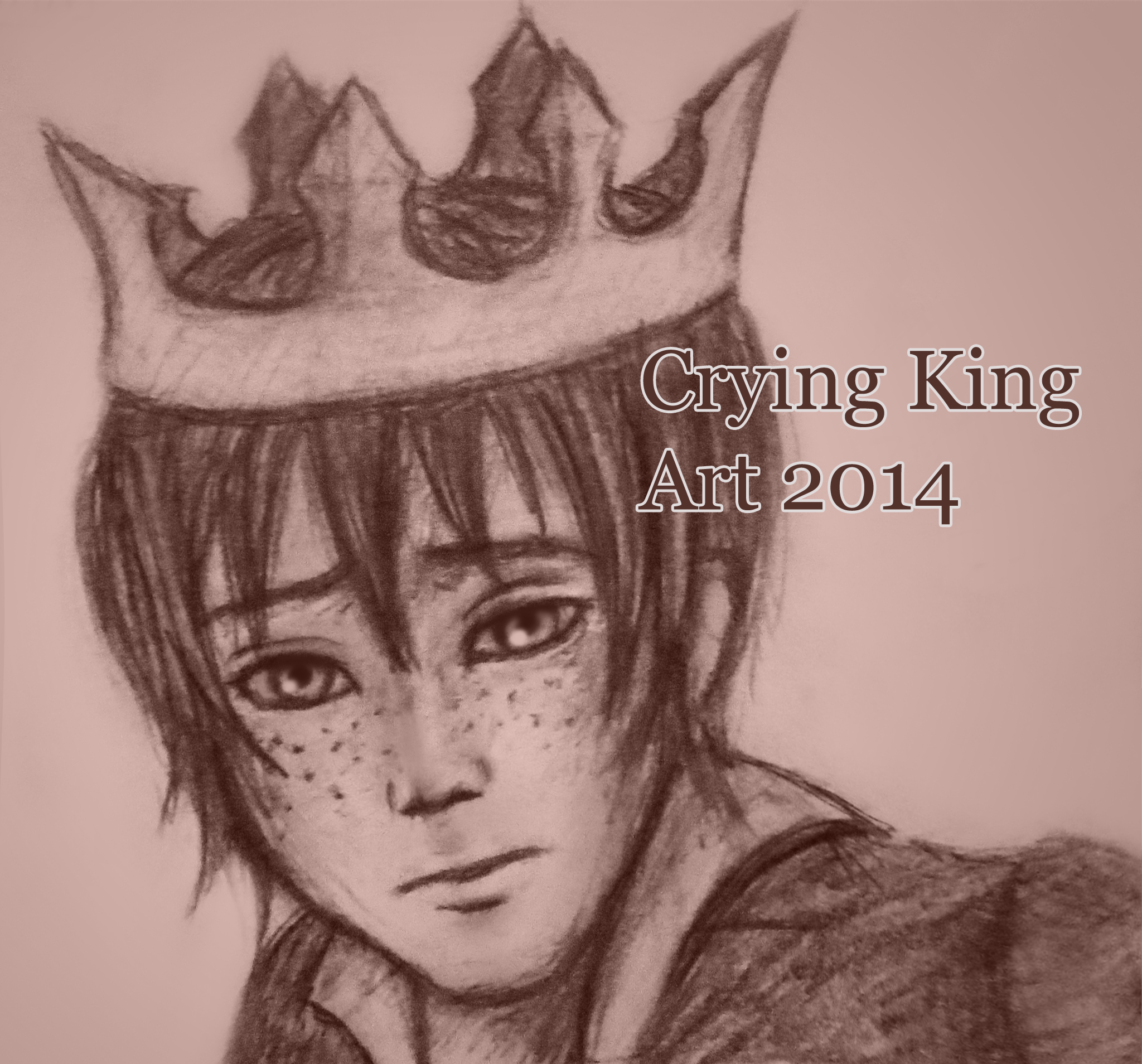 Crying King Art  All Kings Cry, Big or Small. The Art of Crying King